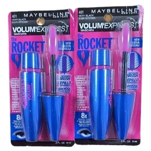 Maybelline Volum' Express The Rocket Mascara - 401 Very Black. Lot Of 2